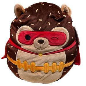 NWT Squishmallows Hans The Hedgehog Superhero 12”‎ Plush Halloween 2023